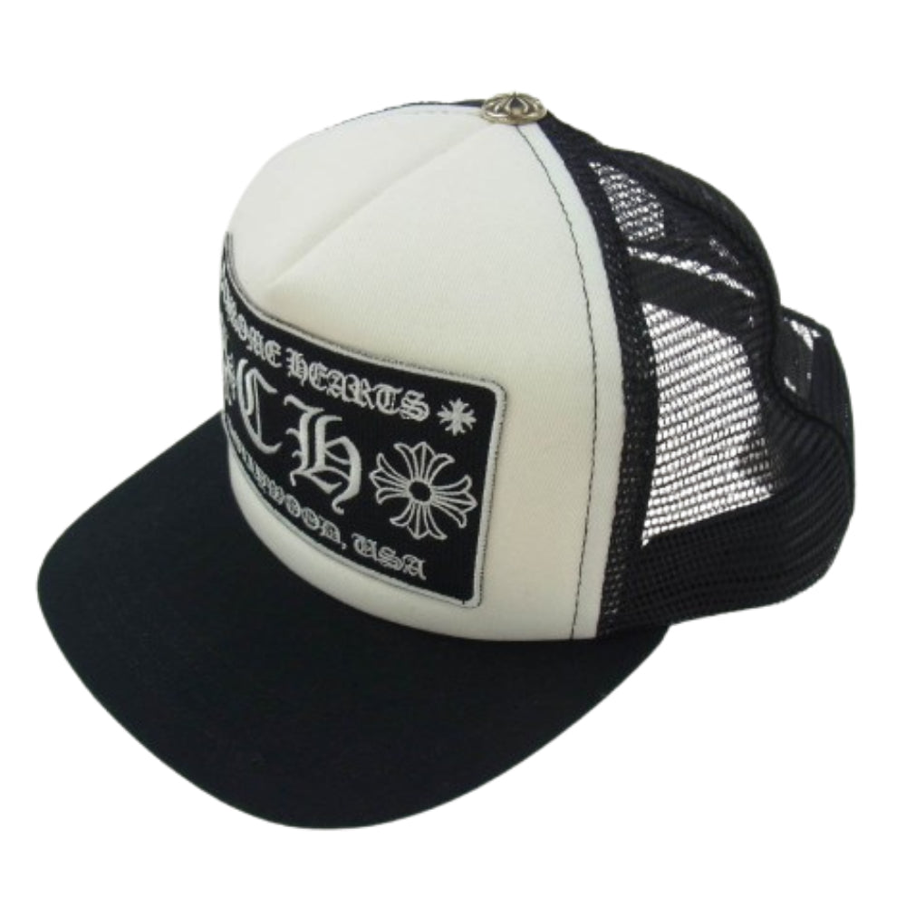 CHROME HEARTS クロムハーツ（原本無） TRUCKER CAP CHパッチ メッシュ トラッカー キャップ ブラック系 53-60【中古】