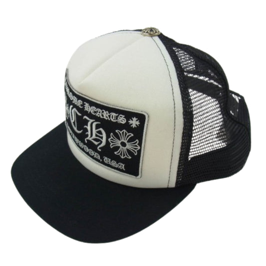 CHROME HEARTS クロムハーツ（原本無） TRUCKER CAP CHパッチ メッシュ トラッカー キャップ ブラック系 53-60【中古】