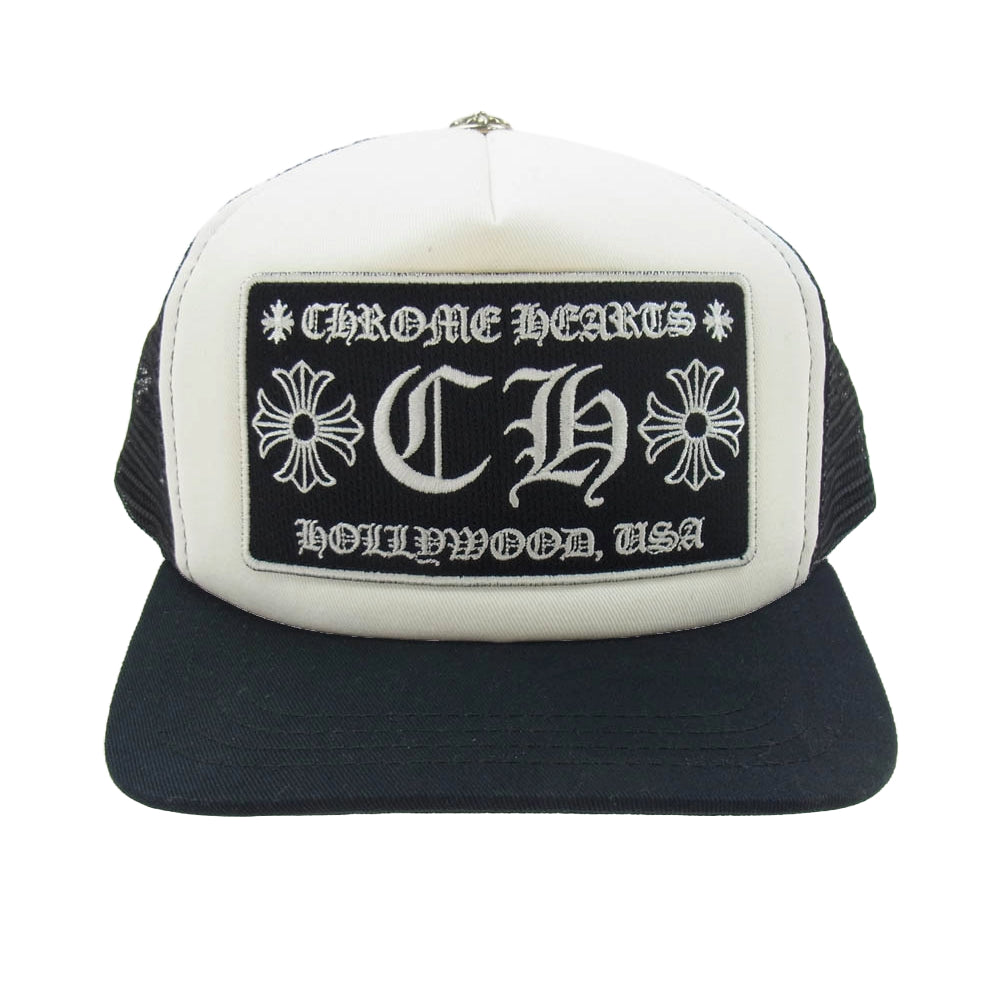 CHROME HEARTS クロムハーツ（原本無） TRUCKER CAP CHパッチ メッシュ トラッカー キャップ ブラック系 53-60【中古】