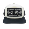 CHROME HEARTS クロムハーツ（原本無） TRUCKER CAP CHパッチ メッシュ トラッカー キャップ ブラック系 53-60【中古】