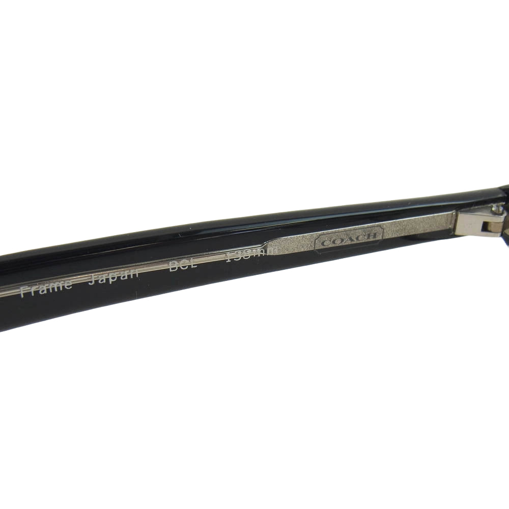 COACH コーチ 眼鏡 メガネ アイウェア フレーム：ブラック系 50□18【中古】