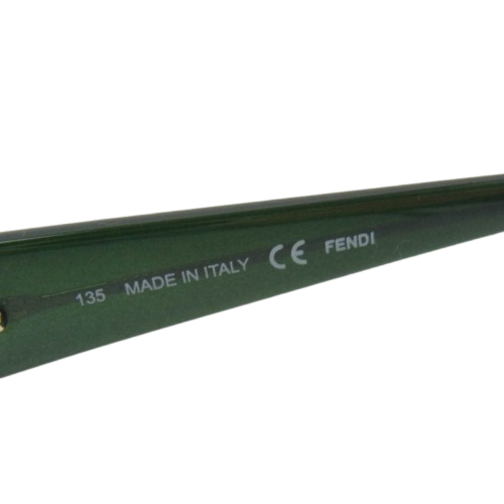 FENDI フェンディ F975 イタリア製 眼鏡 メガネ アイウェア フレーム：グリーン系 52□14【中古】