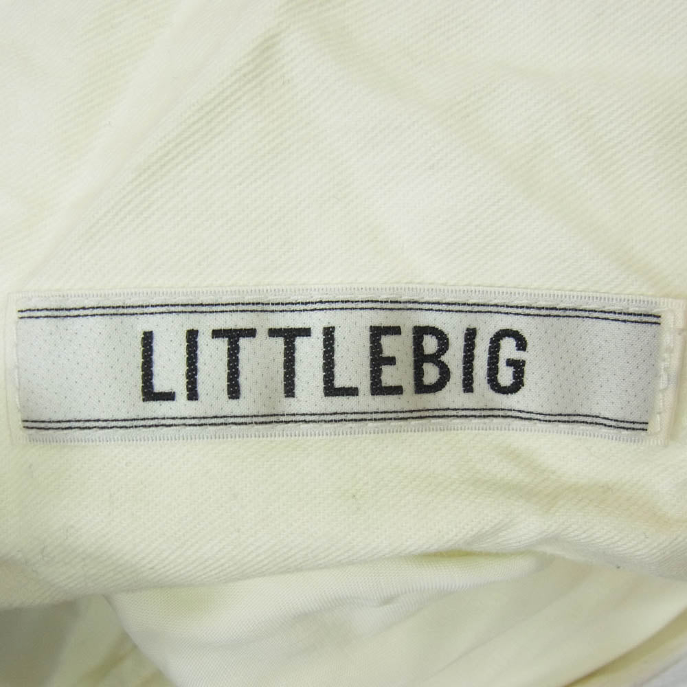リトルビッグ LB171-PT05 2-Tuck Tapered Trousers ワイド スラックス パンツ ホワイト系 1【中古】