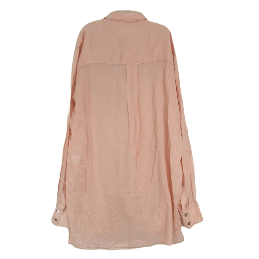 サルバム SJ-B05-020 ロング オーバー 長袖 シャツ ピンク系 M【中古】