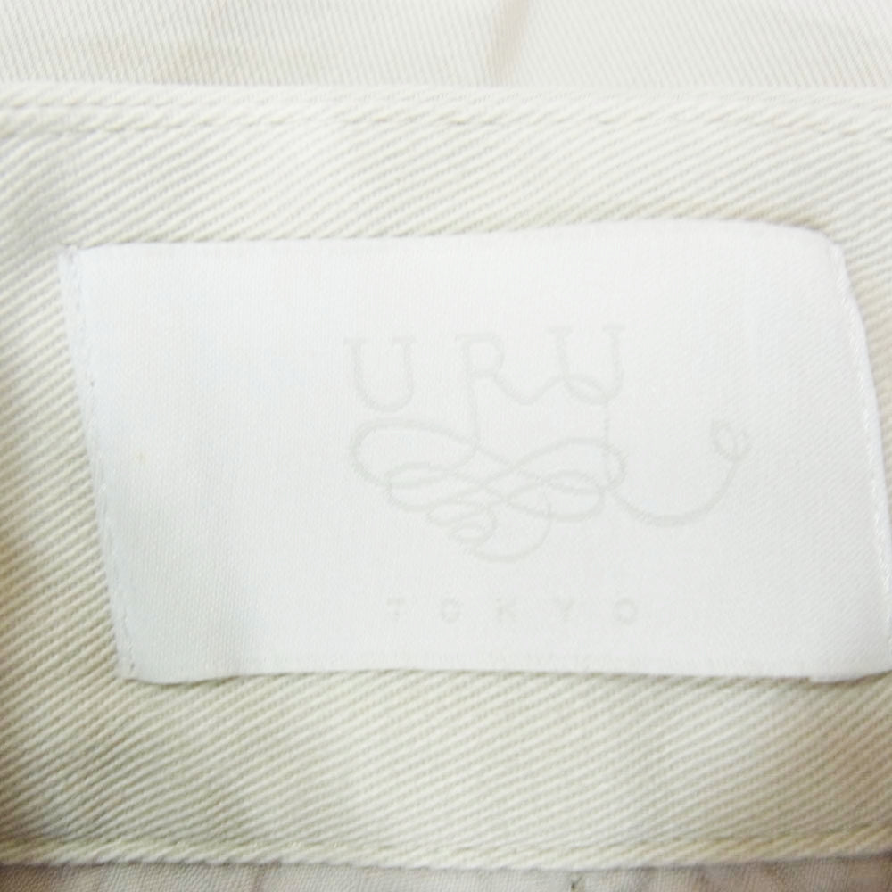 ウル 20SS 20SCG08 COTTON GABARDINE 2TUCK PANTS コットン ギャバ 2タック パンツ オフホワイト系 1【中古】