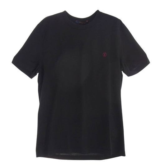 LOUIS VUITTON ルイ・ヴィトン 19SS サークル LV 刺繍 ロゴ 半袖 Tシャツ ブラック S ブラック系 S【新古品】【未使用】【中古】