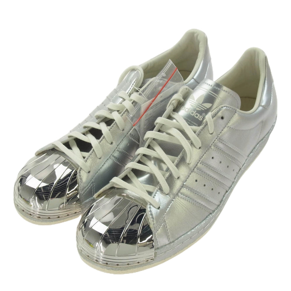 adidas アディダス S82741 SUPER STAR 80S METALLIC PAC スーパースター スニーカー シルバー系 28.5cm【美品】【中古】