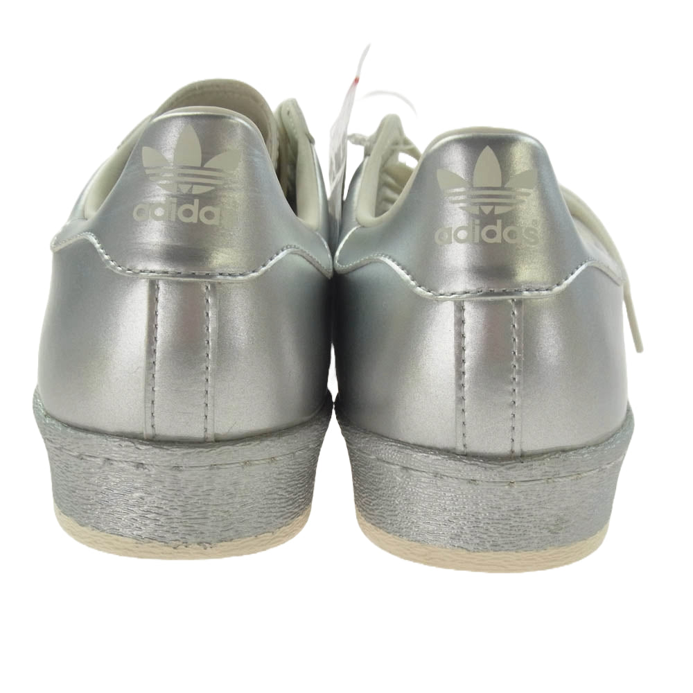 adidas アディダス S82741 SUPER STAR 80S METALLIC PAC スーパースター スニーカー シルバー系 28.5cm【美品】【中古】