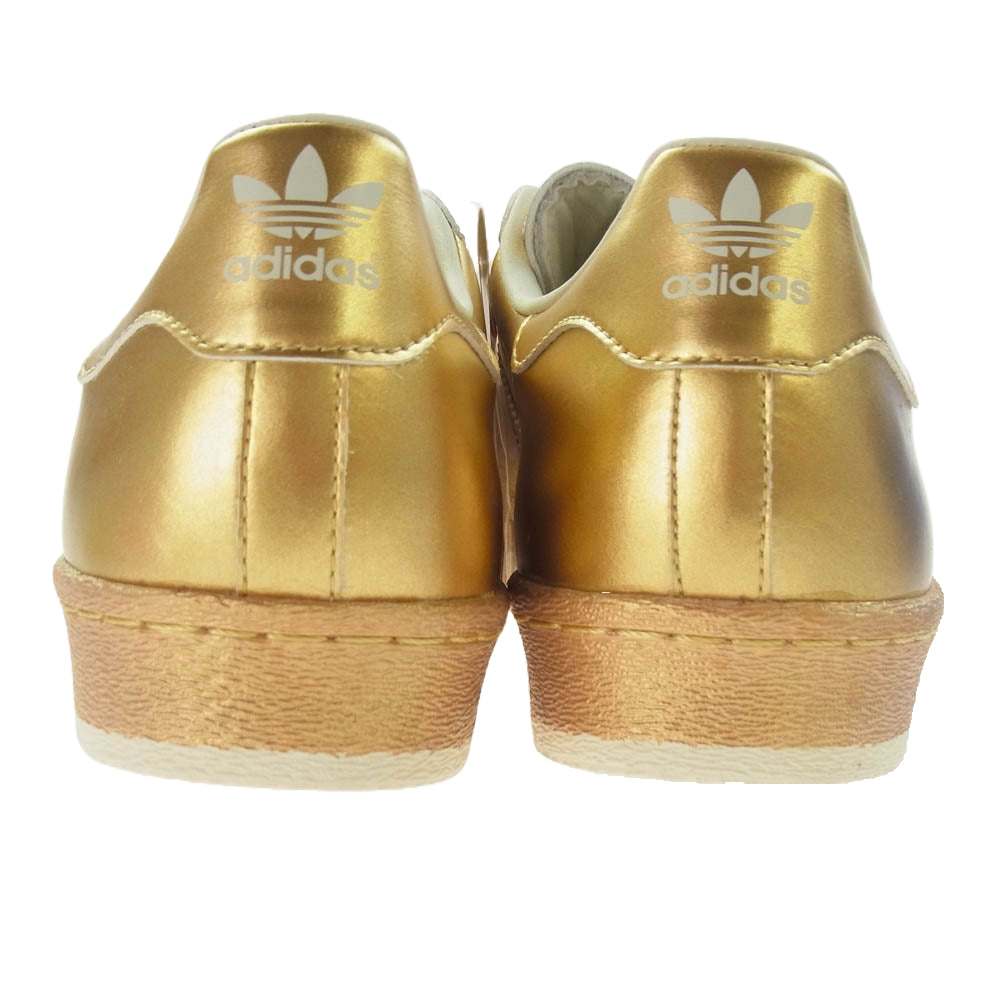 adidas アディダス S82742 SUPERSTAR 80S METALLIC スーパースター メタリック スニーカー ゴールド系 28.5cm【美品】【中古】
