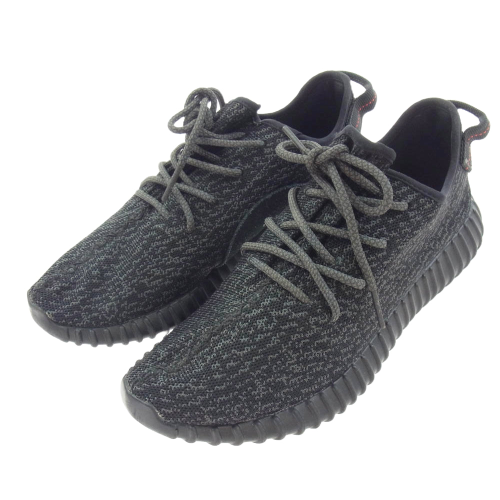 adidas アディダス AQ2659 YEEZY Boost 350 Pirate Black イージーブーストパイレーツブラック スニーカー ブラック系 28cm【中古】