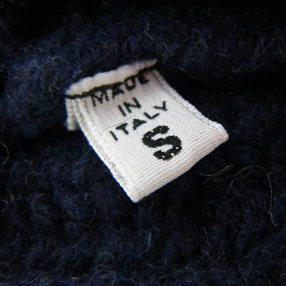 MAISON MARTIN MARGIELA メゾンマルタンマルジェラ S50HA0263 ここのえタグ 14ライン 4つタグ ショールカラー ウール カーディガン ネイビー系 S【中古】