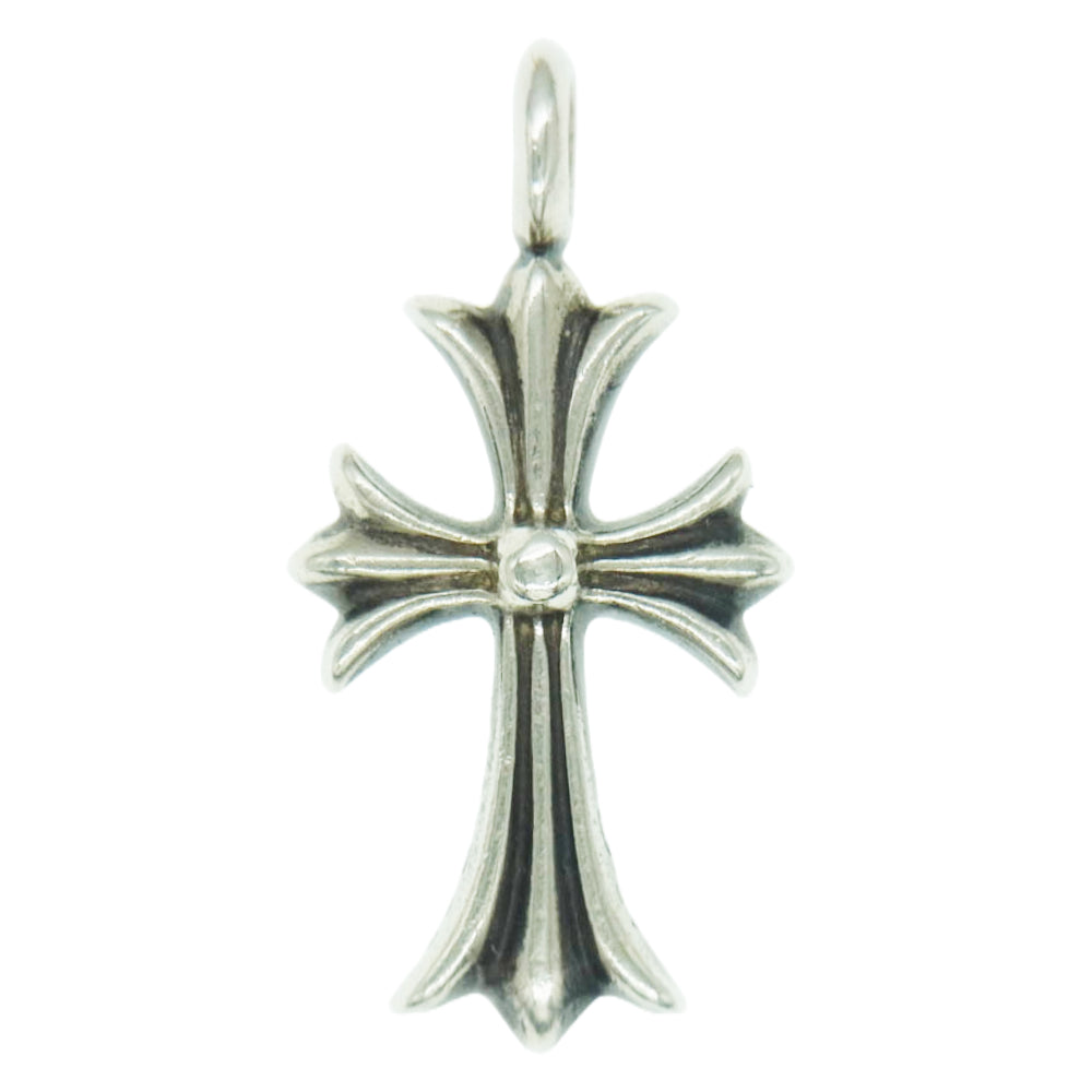 CHROME HEARTS クロムハーツ（原本有） TNY CRSF P SAP タイニーファット クロス PAVE パヴェ サファイア シルバー系【中古】