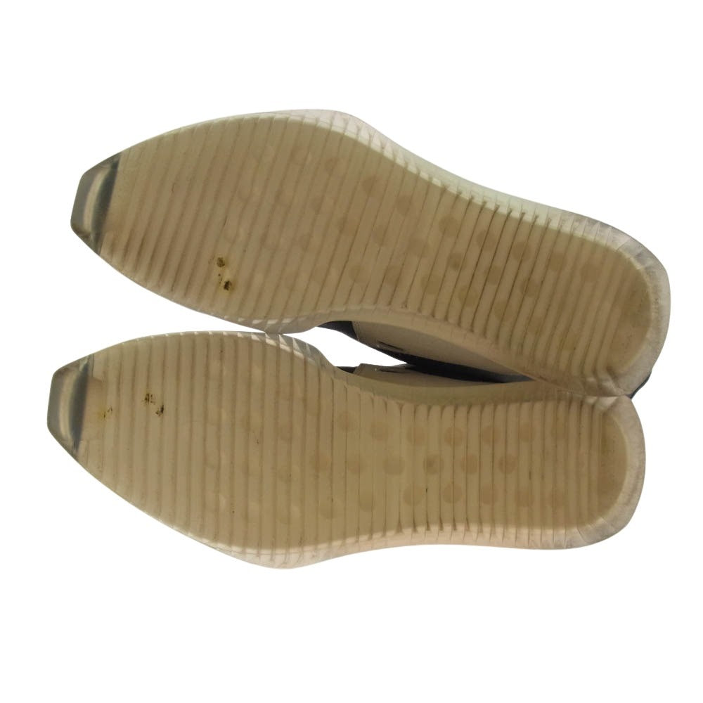 Rick Owens リックオウエンス F4812 Sock Runner ソックランナー ストレッチ ソックス レザー スニーカー ブラック系 40【中古】