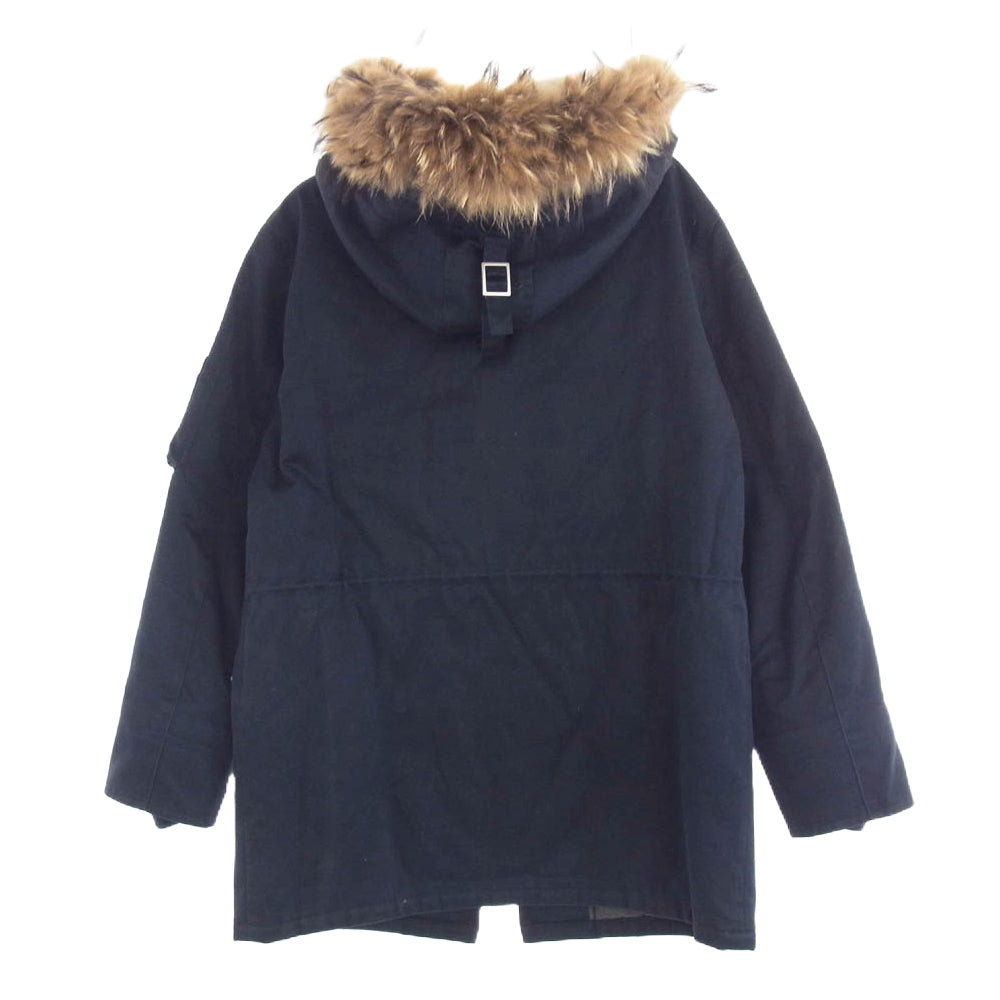 A.P.C. アーペーセー 24311-33291 コットン N-3B 中綿 モッズコート ネイビー S ネイビー系 S【中古】