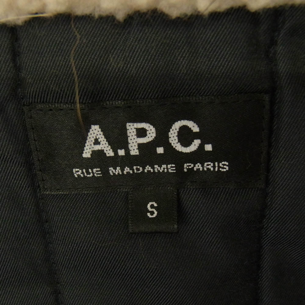 A.P.C. アーペーセー 24311-33291 コットン N-3B 中綿 モッズコート ネイビー S ネイビー系 S【中古】