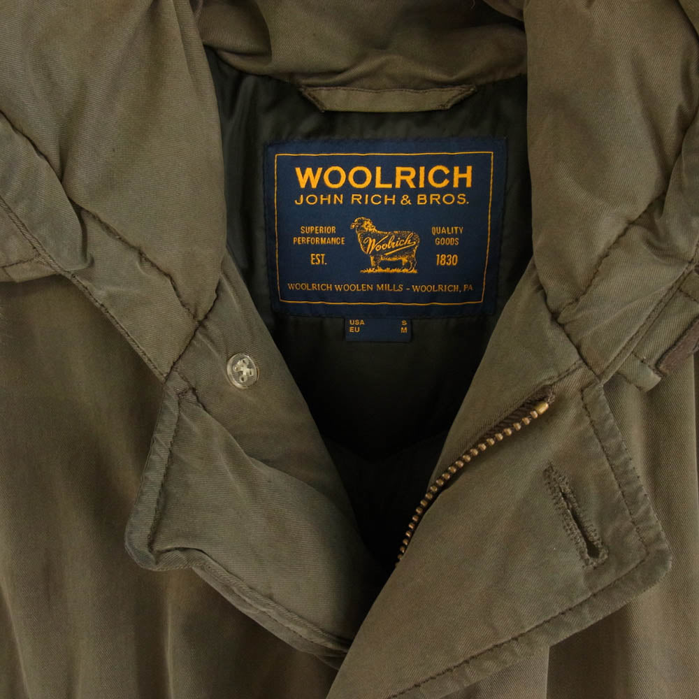 WOOLRICH ウールリッチ 1402066 ARCTIC PARKA アークティックパーカ カモフラ柄 コヨーテファー付 フーディダウン カーキ系 USA S カーキ系 USA /S【中古】