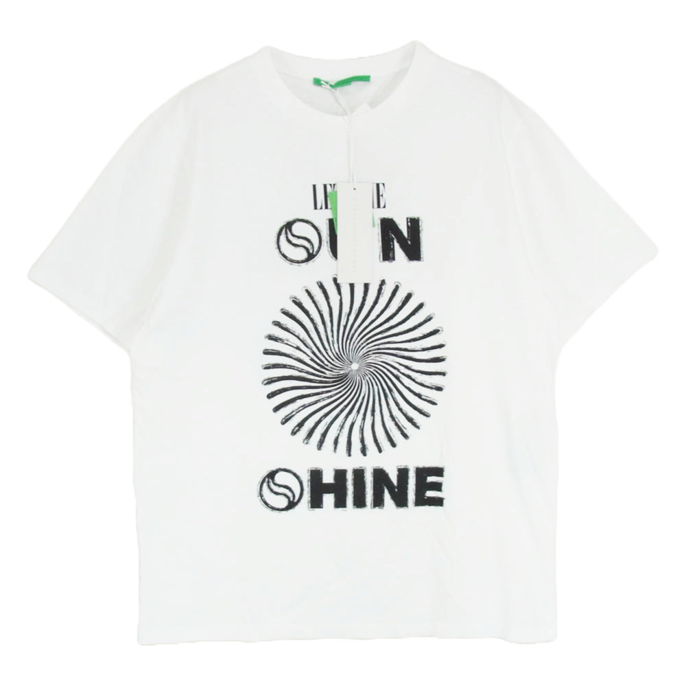 Stella McCartney ステラマッカートニー 6018493SPY41 LET THE SUN SHINE プリント Tシャツ 半袖 ホワイト系 M【新古品】【未使用】【中古】