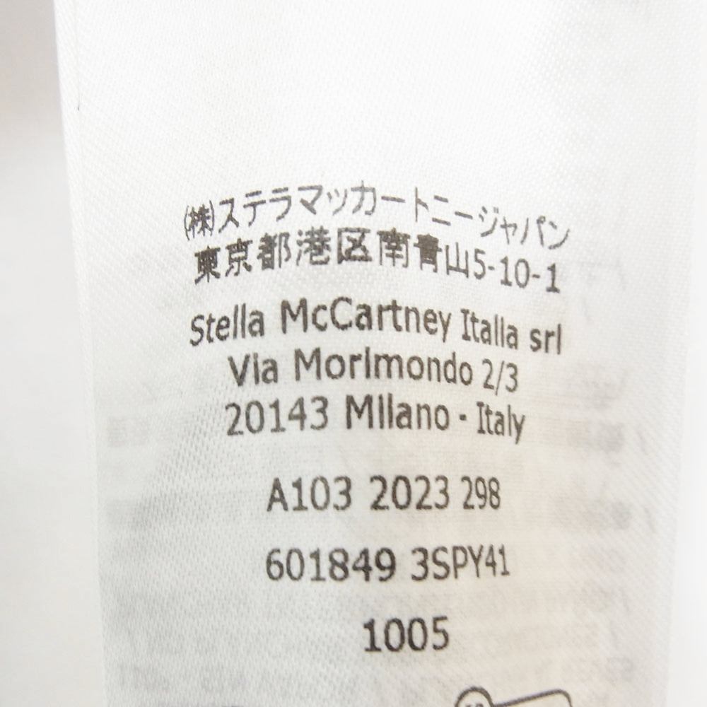 Stella McCartney ステラマッカートニー 6018493SPY41 LET THE SUN SHINE プリント Tシャツ 半袖 ホワイト系 M【新古品】【未使用】【中古】