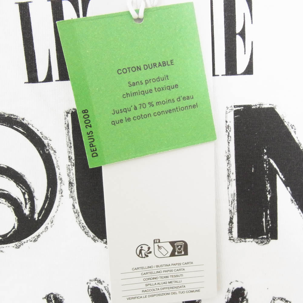 Stella McCartney ステラマッカートニー 6018493SPY41 LET THE SUN SHINE プリント Tシャツ 半袖 ホワイト系 M【新古品】【未使用】【中古】