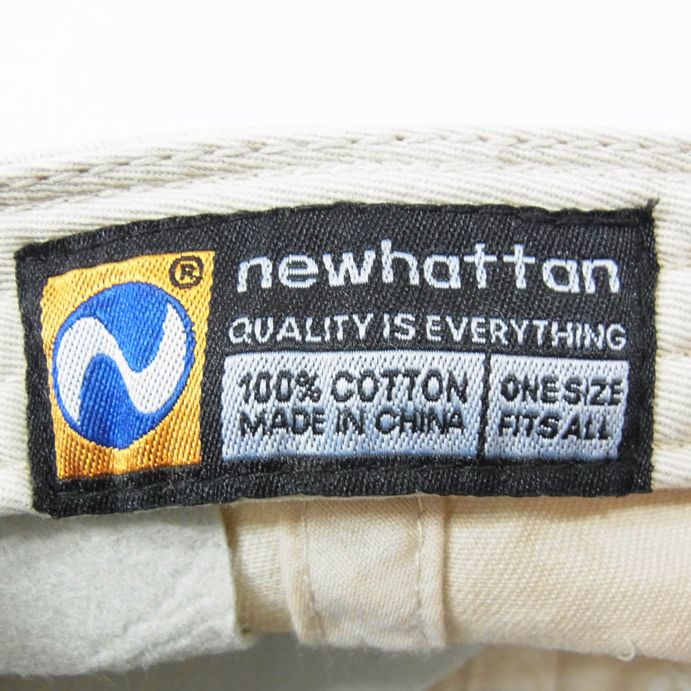 MADISON BLUE マディソンブルー MB241-9102EX B CAP ロゴ 刺繍 キャップ ベージュ系 F【新古品】【未使用】【中古】