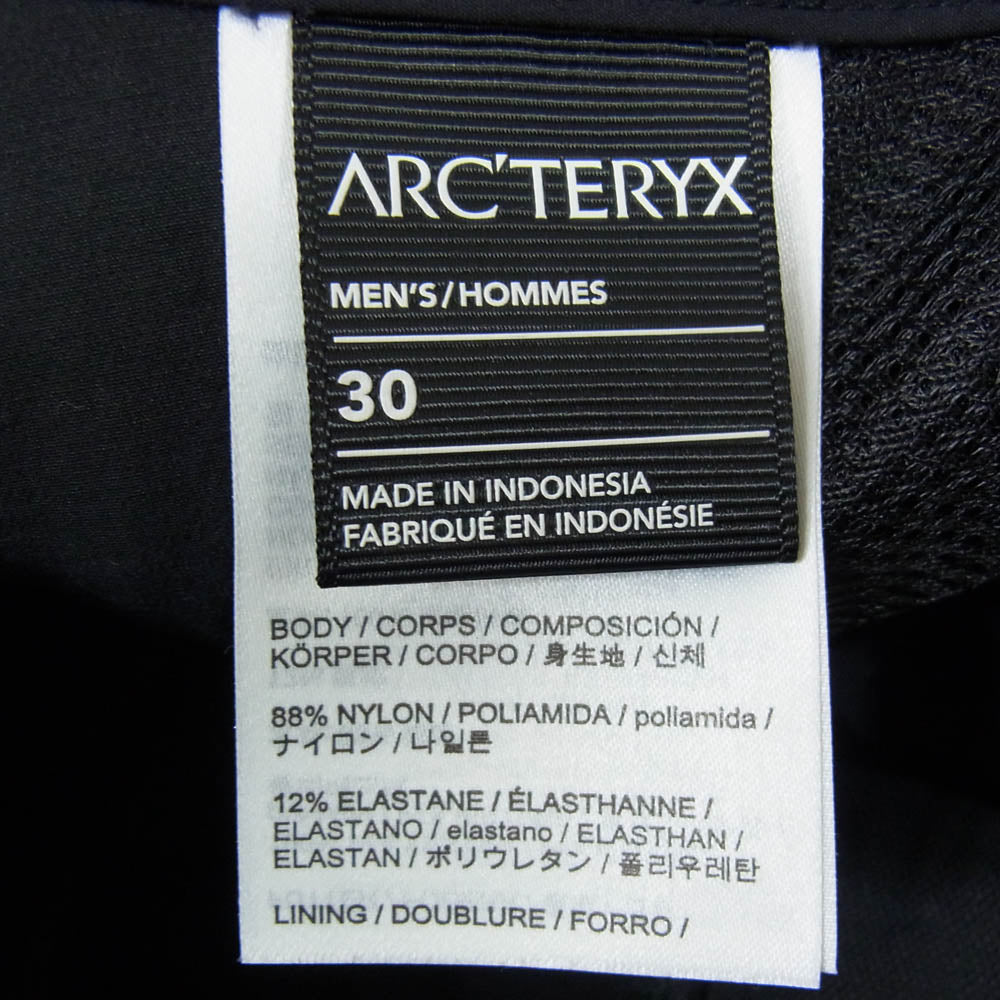 ARC'TERYX アークテリクス X000006991 RAMPART SHORT 9 ランパート ショーツ ハーフパンツ ブラック系 30【美品】【中古】