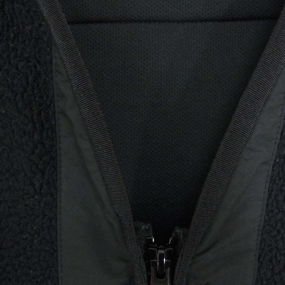 COMME des GARCONS HOMME コムデギャルソンオム HH-T019 ノーカラー フリース ジャケット ライナー カーディガン ブラック系 S【中古】