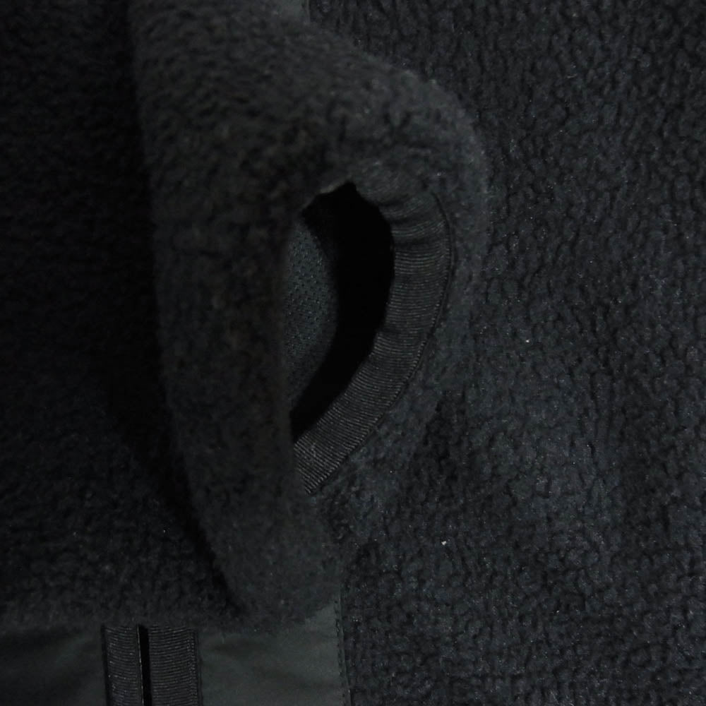 COMME des GARCONS HOMME コムデギャルソンオム HH-T019 ノーカラー フリース ジャケット ライナー カーディガン ブラック系 S【中古】