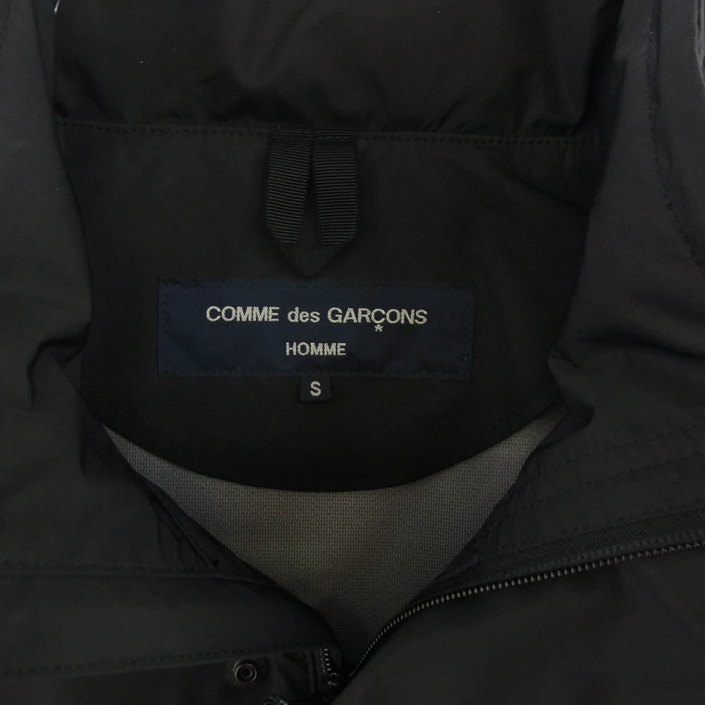 COMME des GARCONS HOMME コムデギャルソンオム 23AW AD2023 HL-J006 エステル マット クロス フーデット ジップアップ ジャケット ブラック系 S【中古】