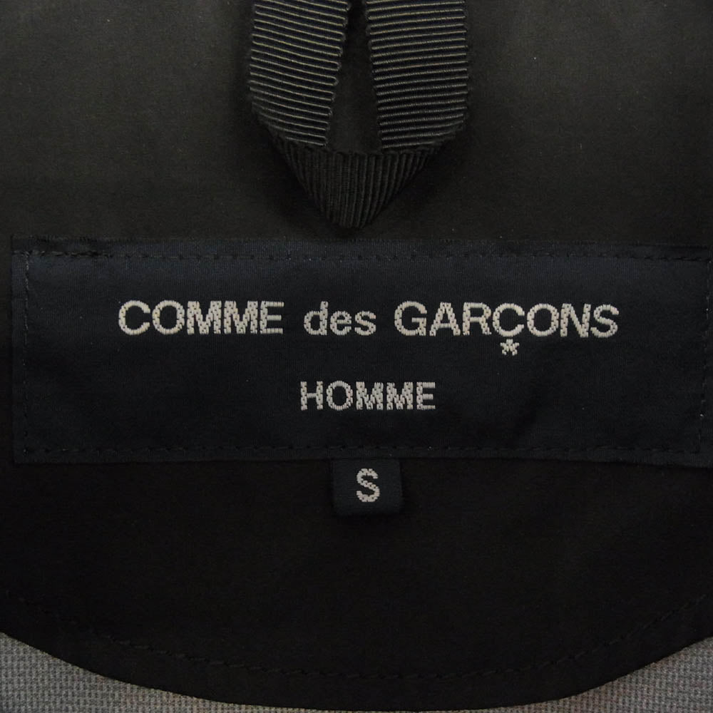 COMME des GARCONS HOMME コムデギャルソンオム 23AW AD2023 HL-J006 エステル マット クロス フーデット ジップアップ ジャケット ブラック系 S【中古】