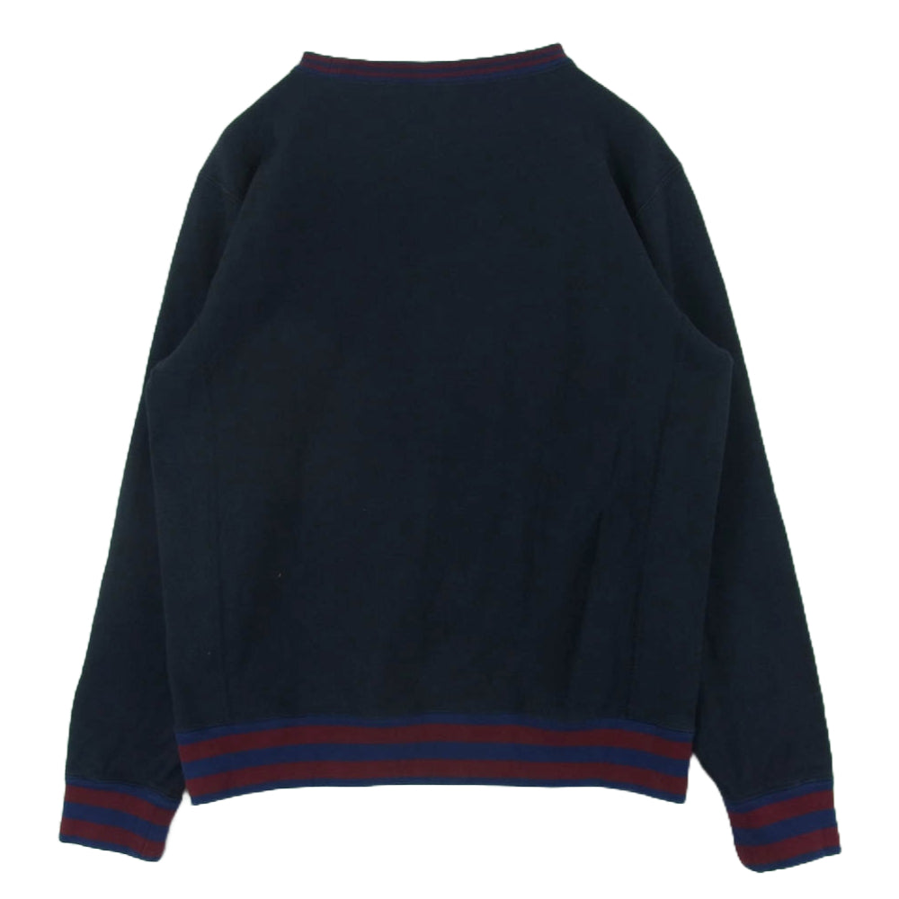 Champion チャンピオン C8-U005 カレッジ刺繍 リバースウィーブ スウェット トレーナー 中国製 ダークネイビー系 XL【中古】