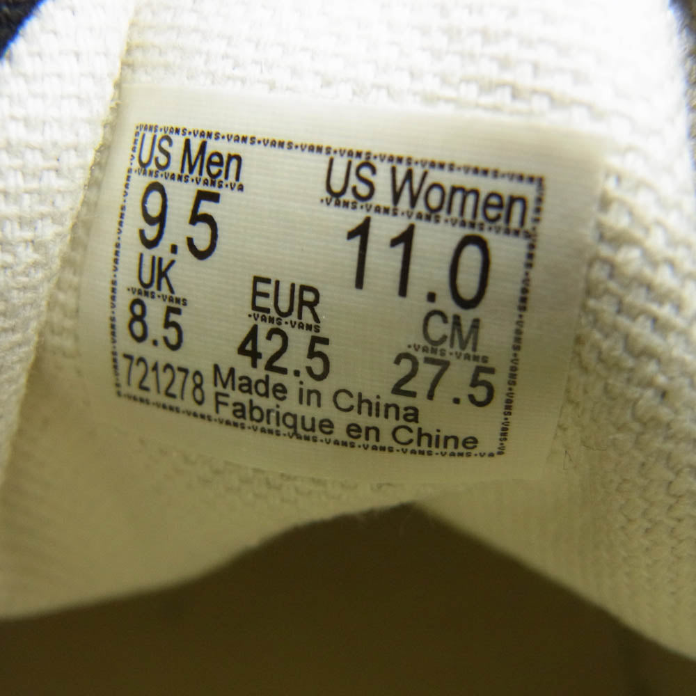 VANS バンズ VN000EE3BKA AUTHENTIC オーセンティック ローカット スニーカー ブラック系 27.5cm【美品】【中古】