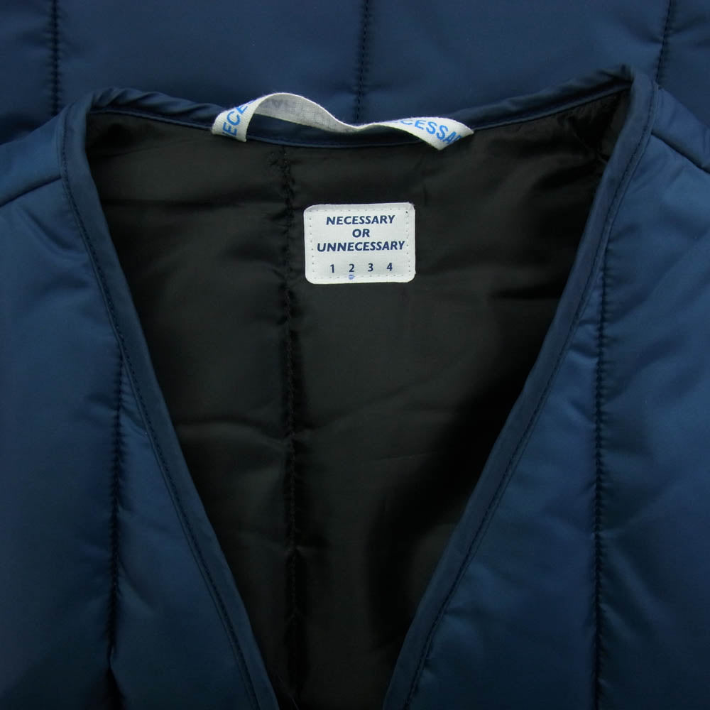 ネセサリーオアアンネセサリー JACKSON VEST 中綿 ベスト ネイビー系 2【中古】