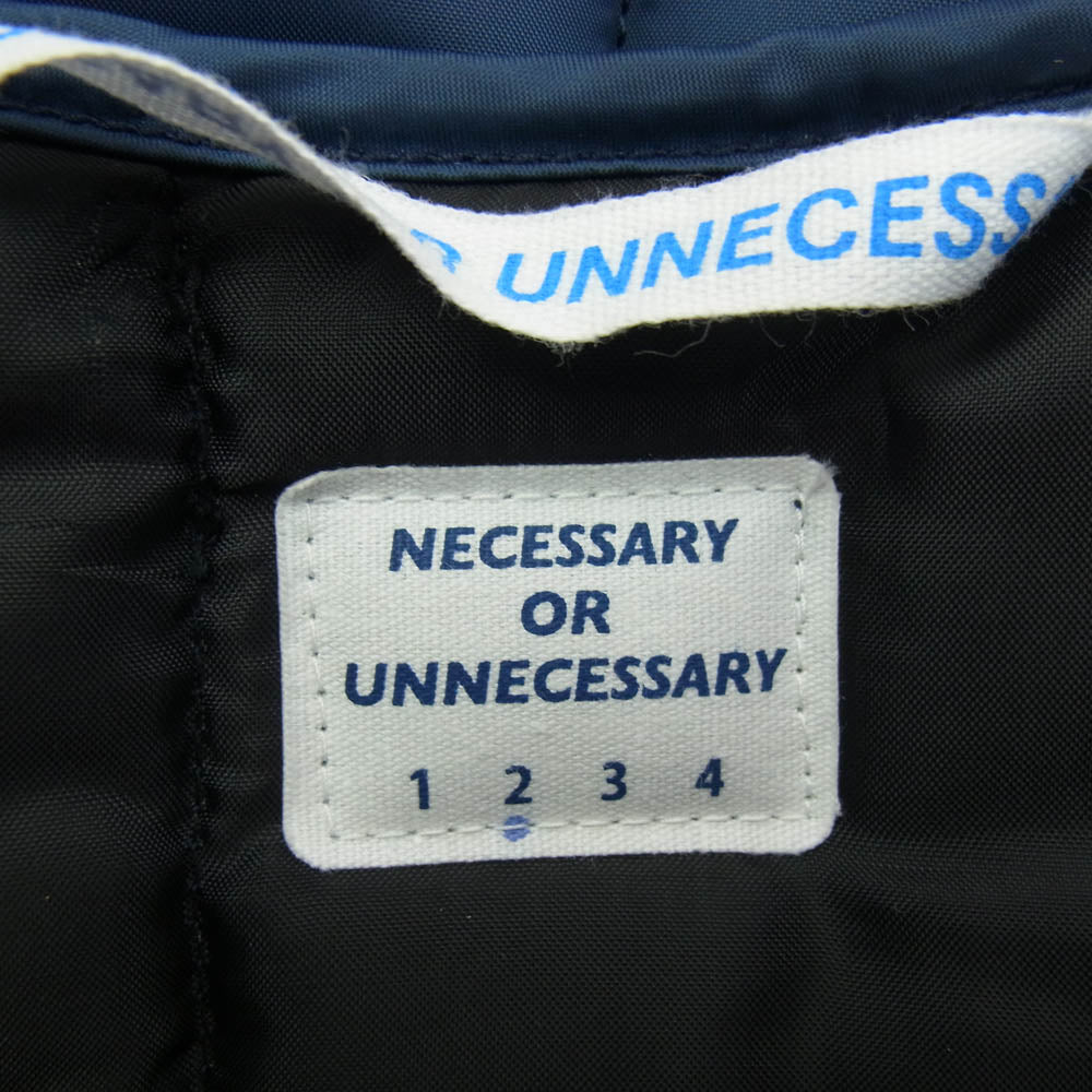 ネセサリーオアアンネセサリー JACKSON VEST 中綿 ベスト ネイビー系 2【中古】