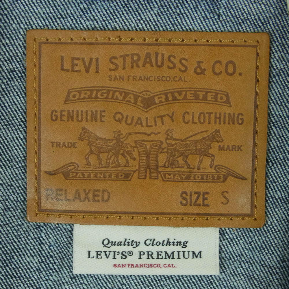 Levi's リーバイス A3174-0002 TYPE 1 TRUCKER JACKET トラッカー デニム ジャケット インディゴブルー系 S【中古】
