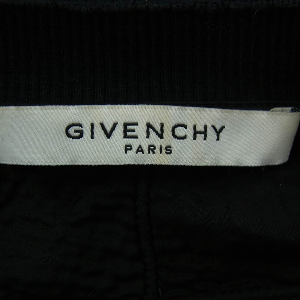 GIVENCHY ジバンシィ 16F 7364 653 デストロイ ダメージ クラッシュ ロゴ スウェット トレーナー ブラック系 L【中古】