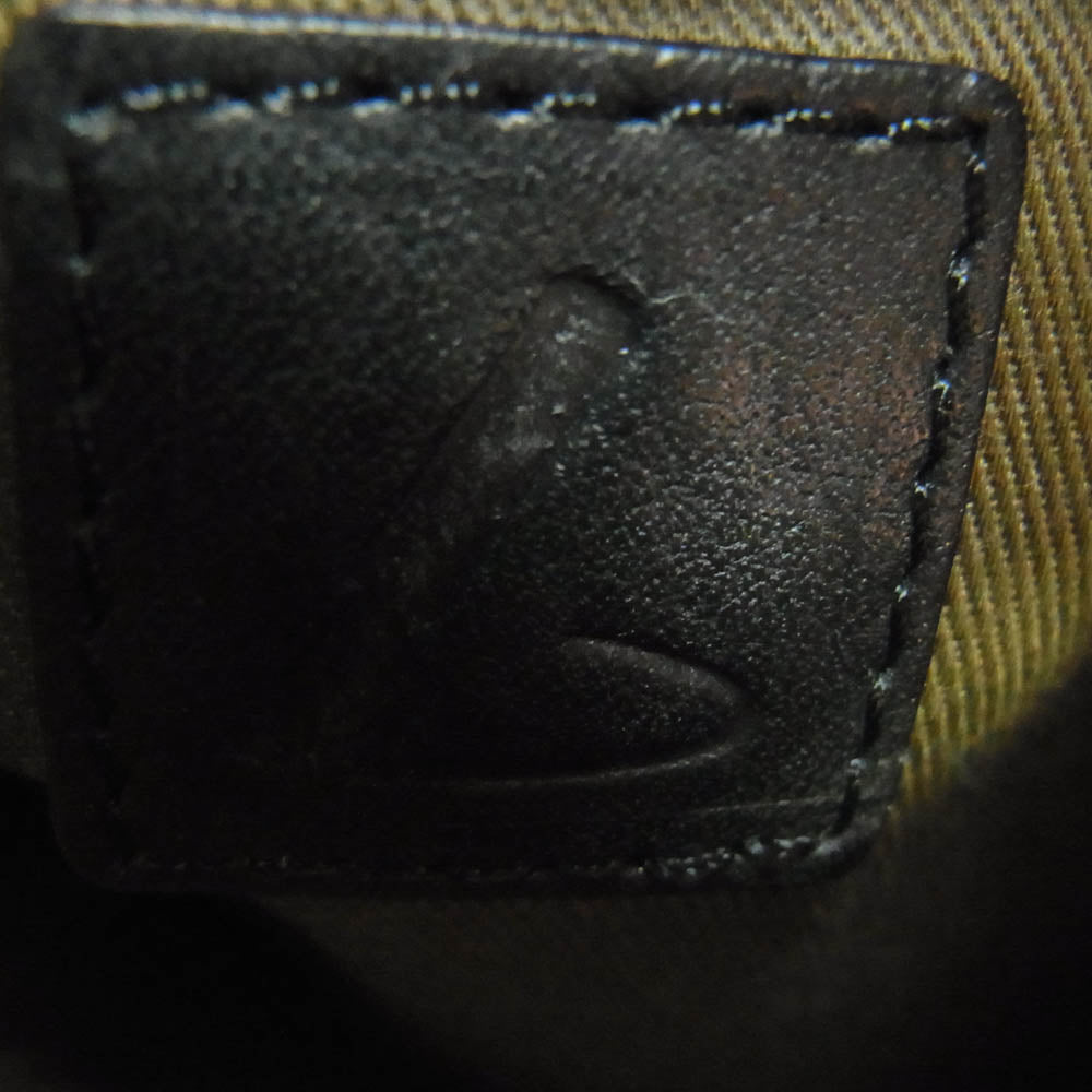 土屋鞄製造所 Gadget ガジェット レザー ビッグポケット ウエストポーチ ブラック系【中古】