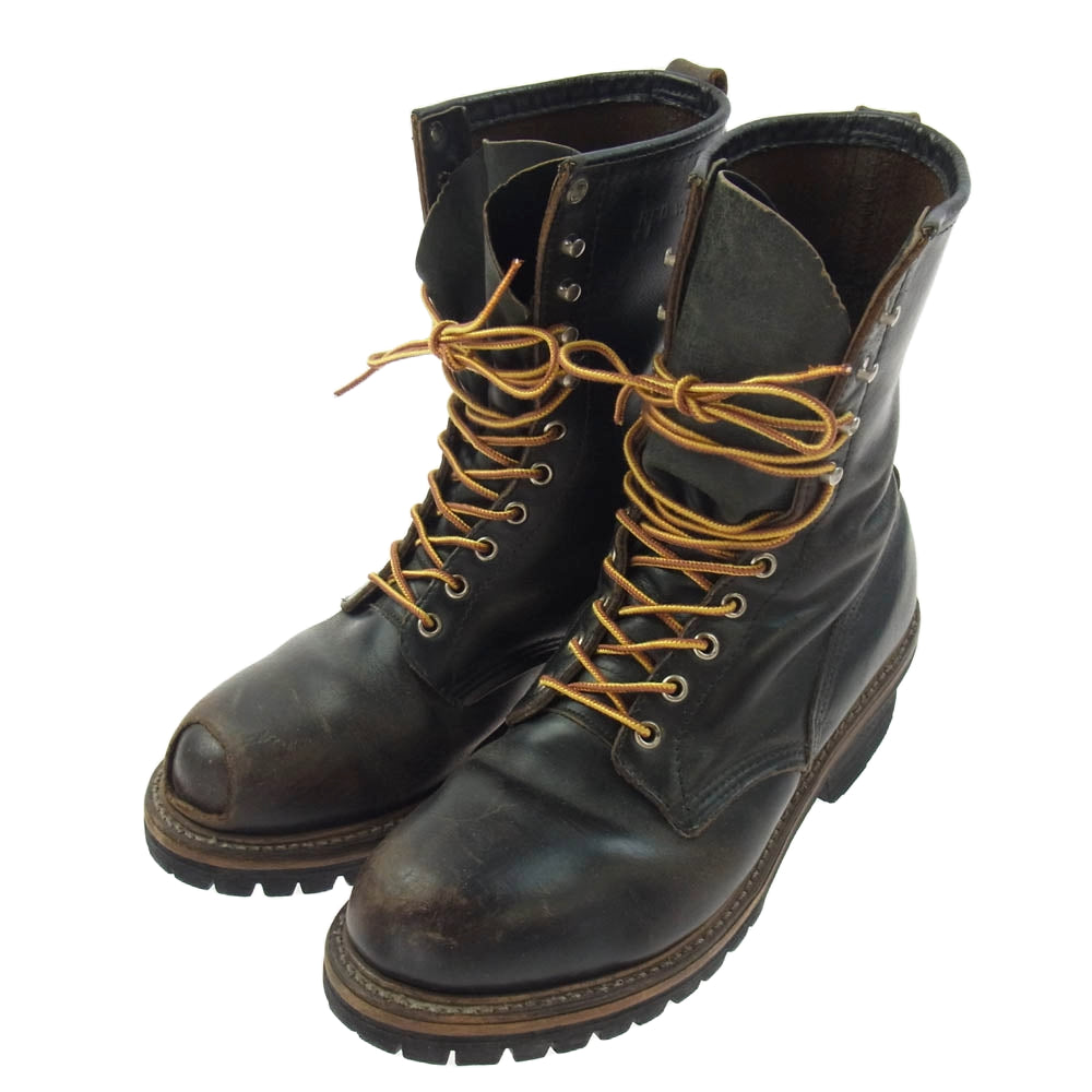 RED WING レッドウィング Z41 PT91 USA製 ロガーブーツ ブラック系 8.5【中古】