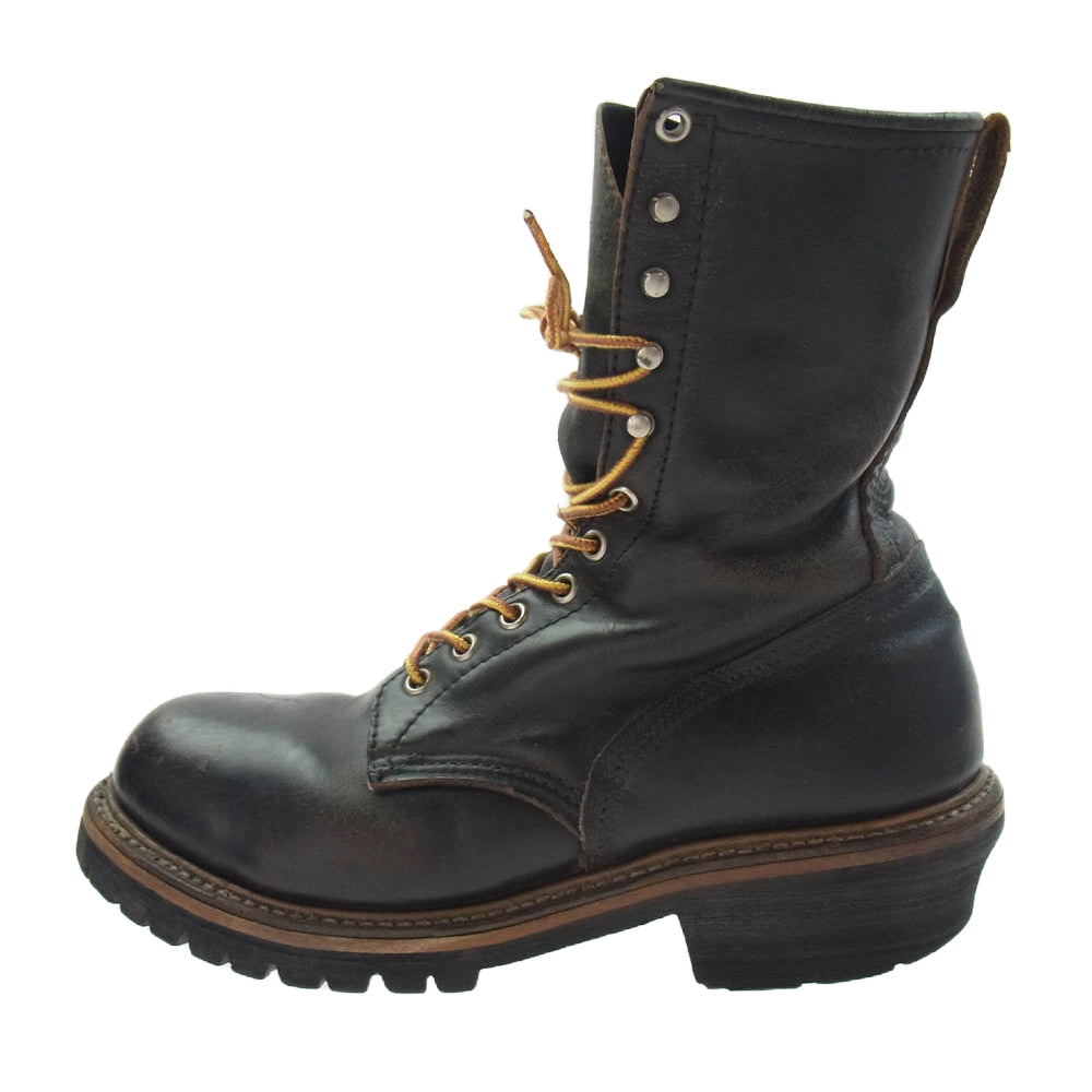 RED WING レッドウィング Z41 PT91 USA製 ロガーブーツ ブラック系 8.5【中古】