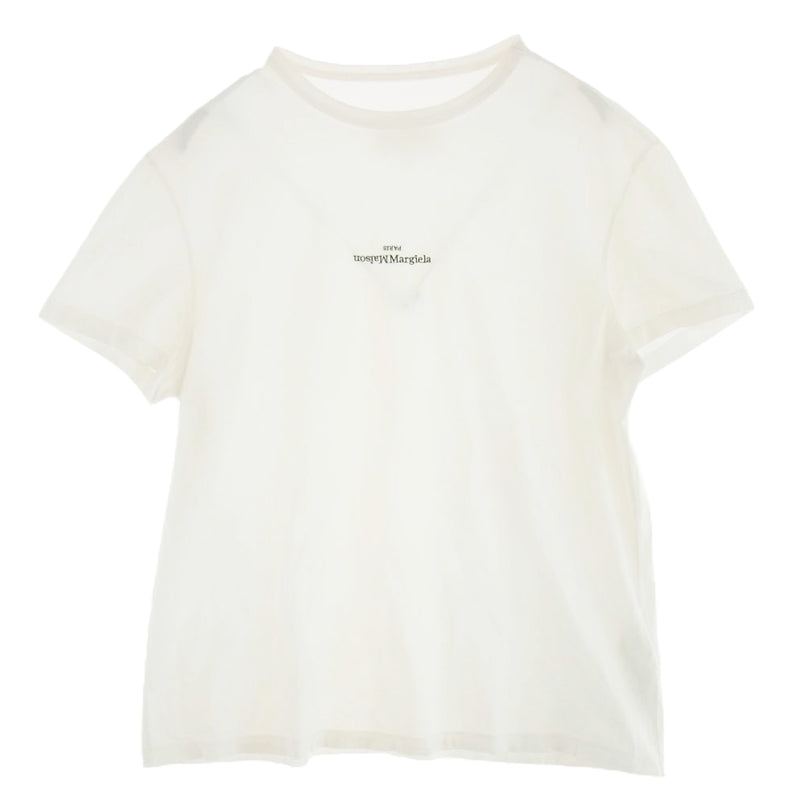 MAISON MARGIELA メゾンマルジェラ 22SS S30GC0701 10ライン 反転ロゴ リバースロゴ 四つタグ 半袖 Tシャツ ホワイト系 50【中古】