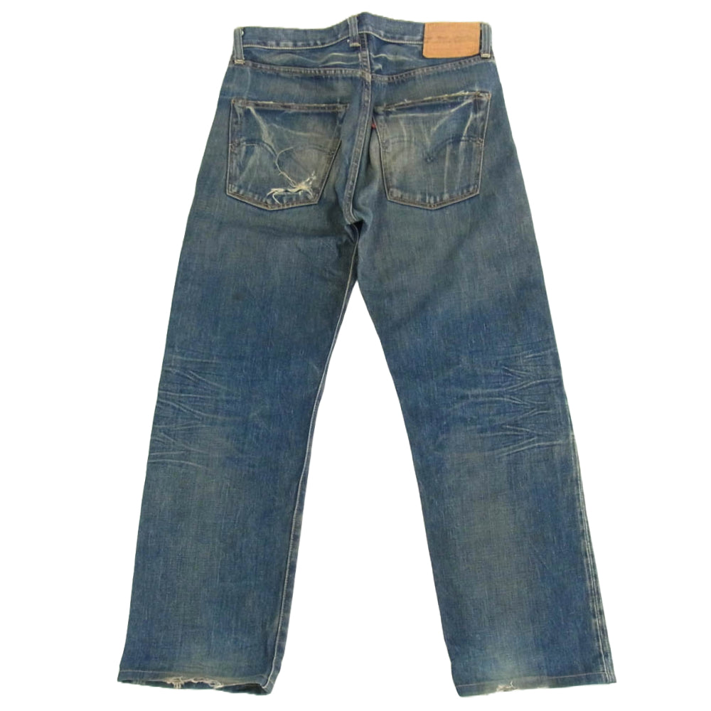 Levi's リーバイス 復刻 501XX ギャラ入り 紙パッチ BIGE 均等V フロントVステッチ オフセットセンターループ インディゴブルー系 W31【中古】