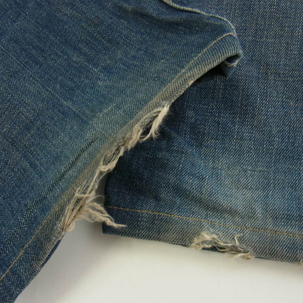 Levi's リーバイス 復刻 501XX ギャラ入り 紙パッチ BIGE 均等V フロントVステッチ オフセットセンターループ インディゴブルー系 W31【中古】
