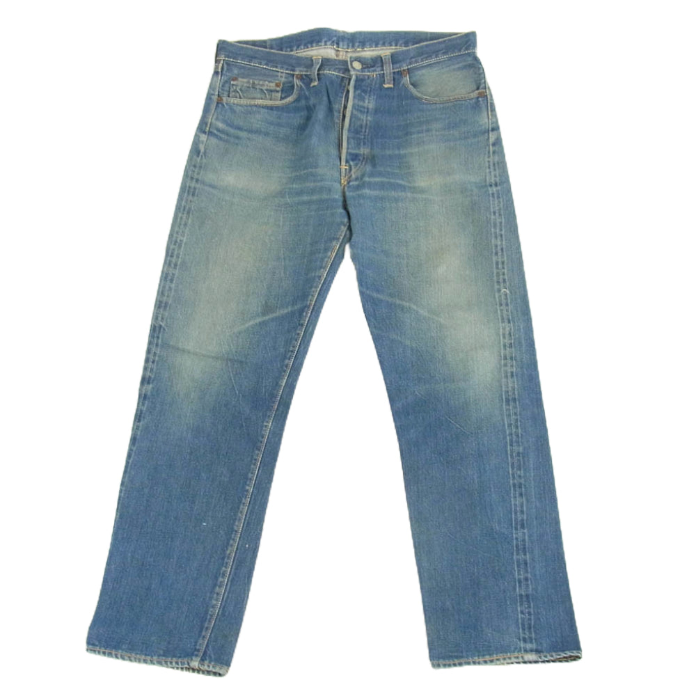 Levi's リーバイス オリジナル 60s 501 BIGE 初期 Vステッチ ウエストシングル 均等V 刻印W 足長R デニム パンツ インディゴブルー系【中古】