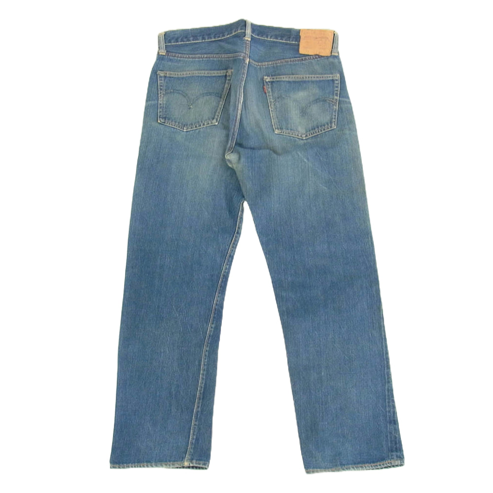 Levi's リーバイス オリジナル 60s 501 BIGE 初期 Vステッチ ウエストシングル 均等V 刻印W 足長R デニム パンツ インディゴブルー系【中古】
