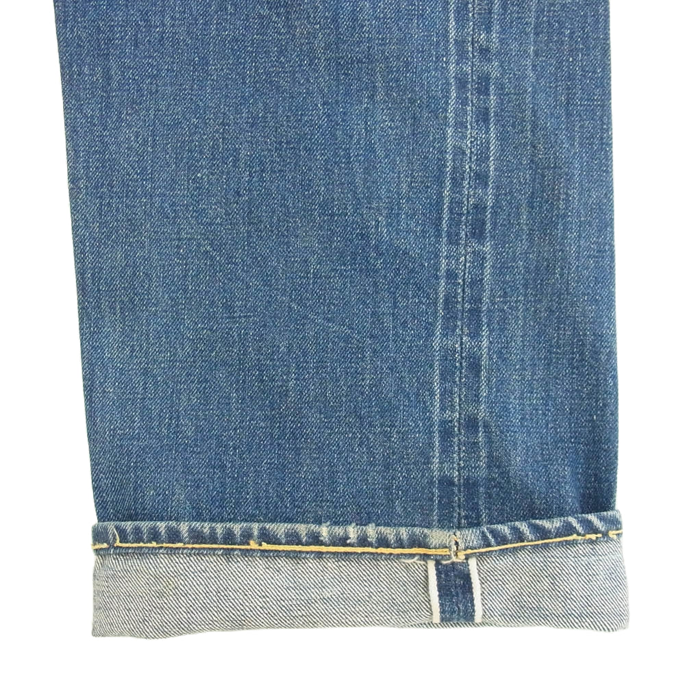 Levi's リーバイス オリジナル 60s 501 BIGE 初期 Vステッチ ウエストシングル 均等V 刻印W 足長R デニム パンツ インディゴブルー系【中古】