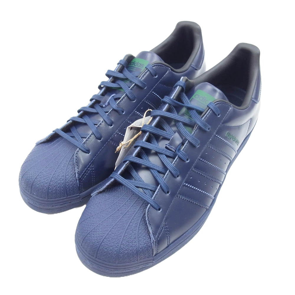 adidas アディダス IG8665 SUPERSTAR スーパースター レザー スニーカー ネイビー系 27.5cm【極上美品】【中古】