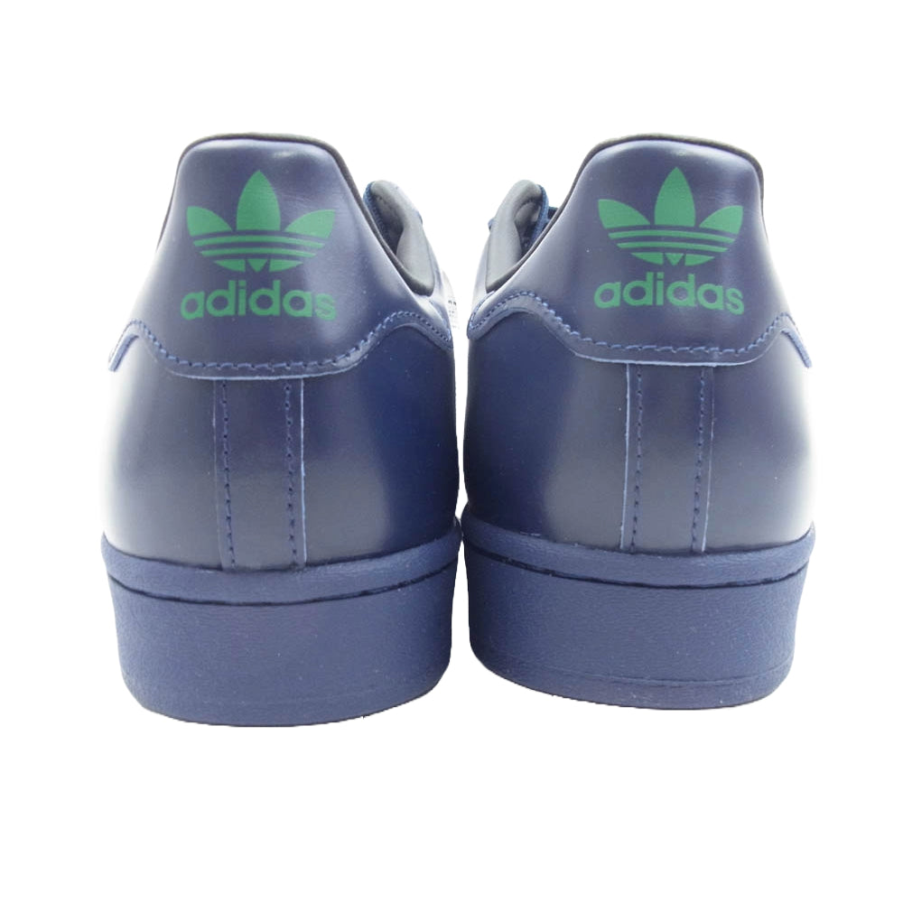 adidas アディダス IG8665 SUPERSTAR スーパースター レザー スニーカー ネイビー系 27.5cm【極上美品】【中古】