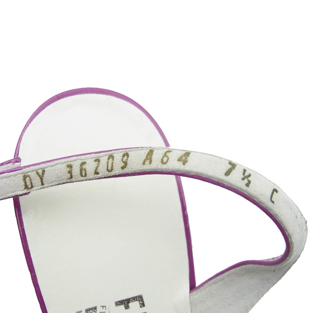 Salvatore Ferragamo サルヴァトーレフェラガモ ガンチーニ サンダル ピンク パープル系 7.5【中古】