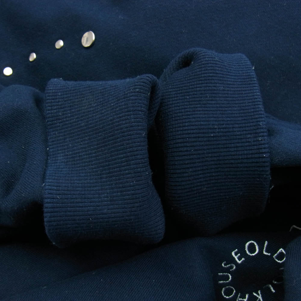 ティー 23AW TTT0FH-2023PW-CT01 × OLD FOLK HOUSE Studs Hoodie スタッズ プルオーバー パーカー ネイビー系 L【中古】
