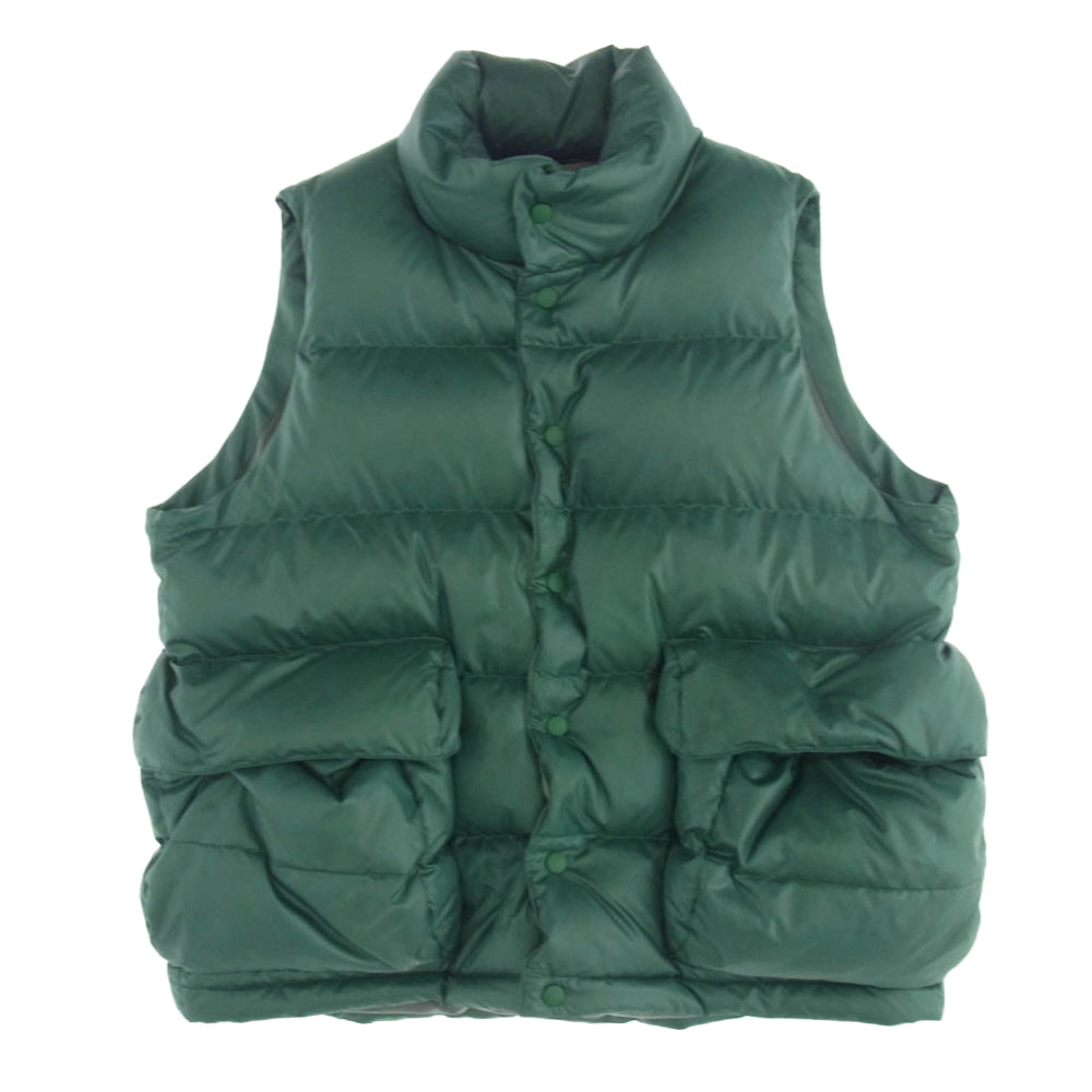 DAIWA PIER39 ダイワピア BW-24022WL TECH BACKPACKER DOWN VEST 撥水 バックパッカー ダウン ベスト グリーン系 FREE【中古】