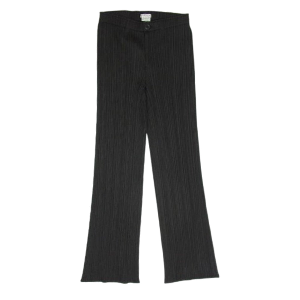 PLEATS PLEASE プリーツプリーズ イッセイミヤケ PP41-423 プリーツ加工 ロング パンツ チャコール系 2【中古】